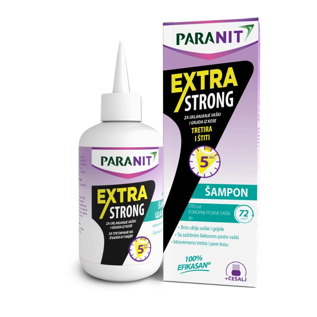 PARANIT Extra Strong Šampon za Vaške i Gnjide 200 mL