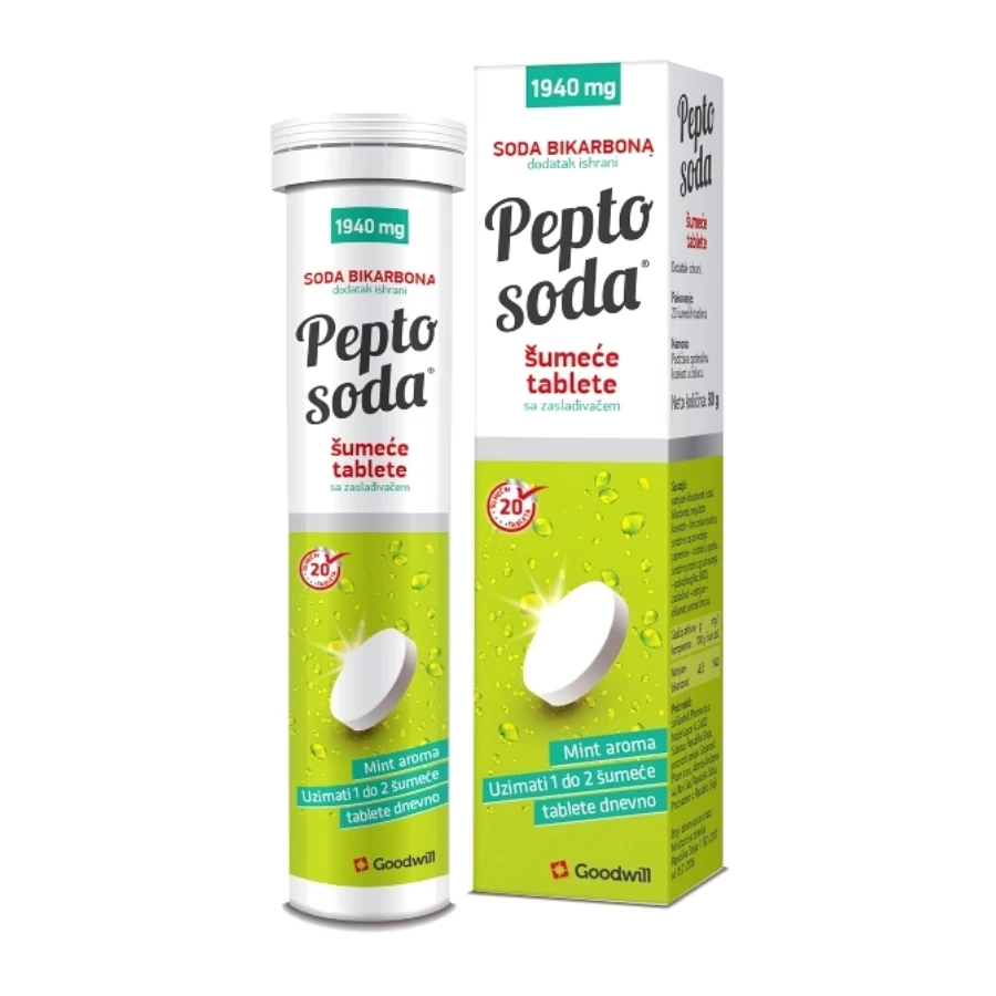 Goodwill Pepto Soda Mint 20 Šumećih Tableta