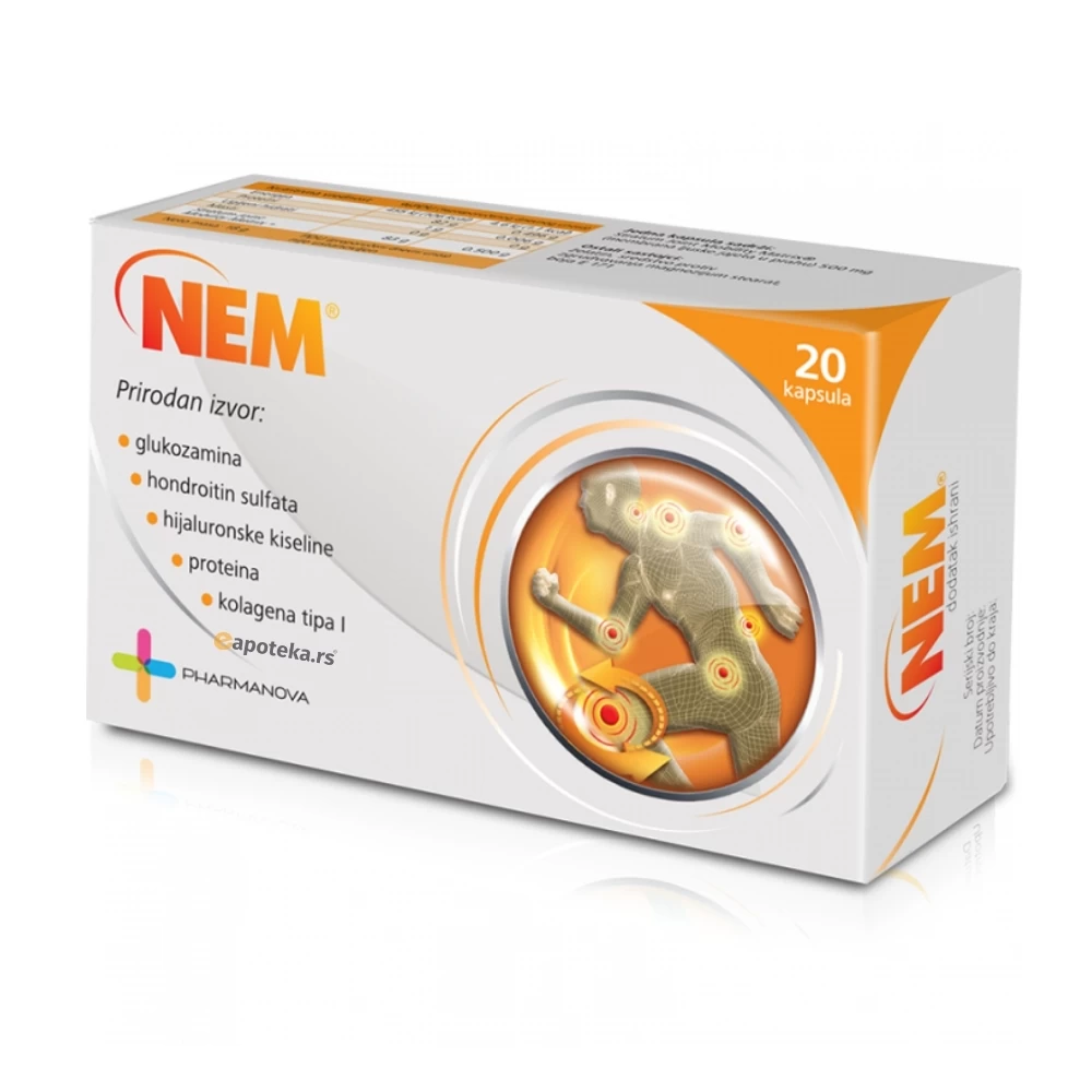NEM® 20 Kapsula za Regeneraciju Hrskavice i Ligamenata
