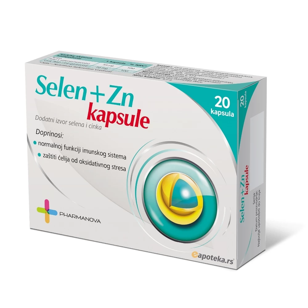 Selen+Zn 20 Kapsula Selen i Cink za Jak Imunitet