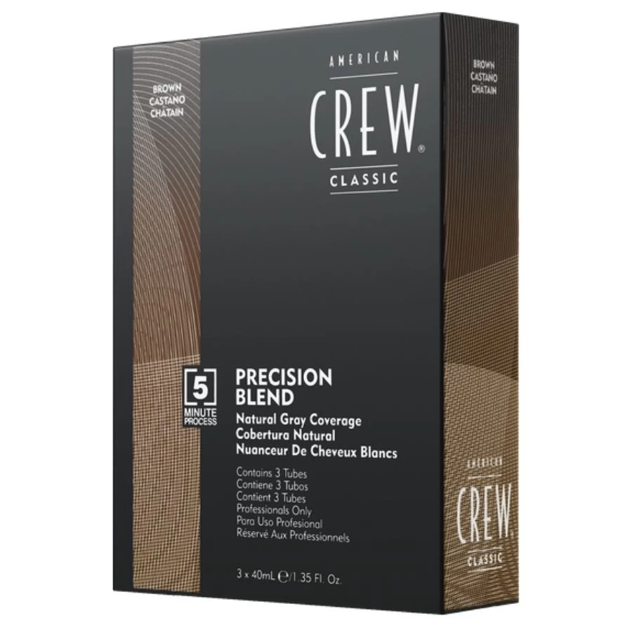 American CREW Precision Blend Medium Natural 3 x 40 mL; Muške Farbe za Kosu