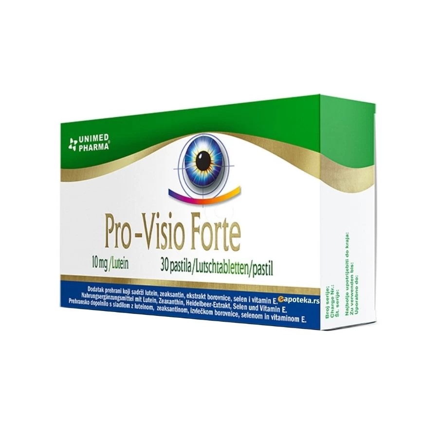 Pro-Visio Forte 30 Tableta za Oči za Luteinom, Zeaksantinom i Vitaminom E