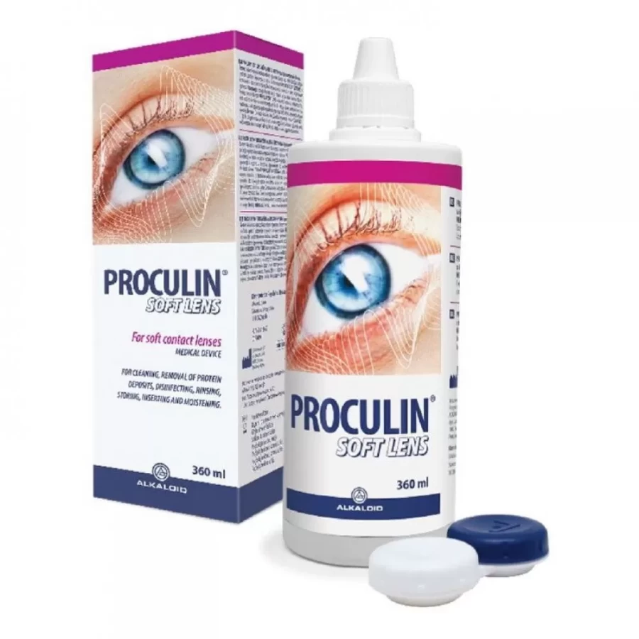 ALKALOID Proculin® Soft Lens 360 mL sa Antibakterijskom Kutijom za Sočiva