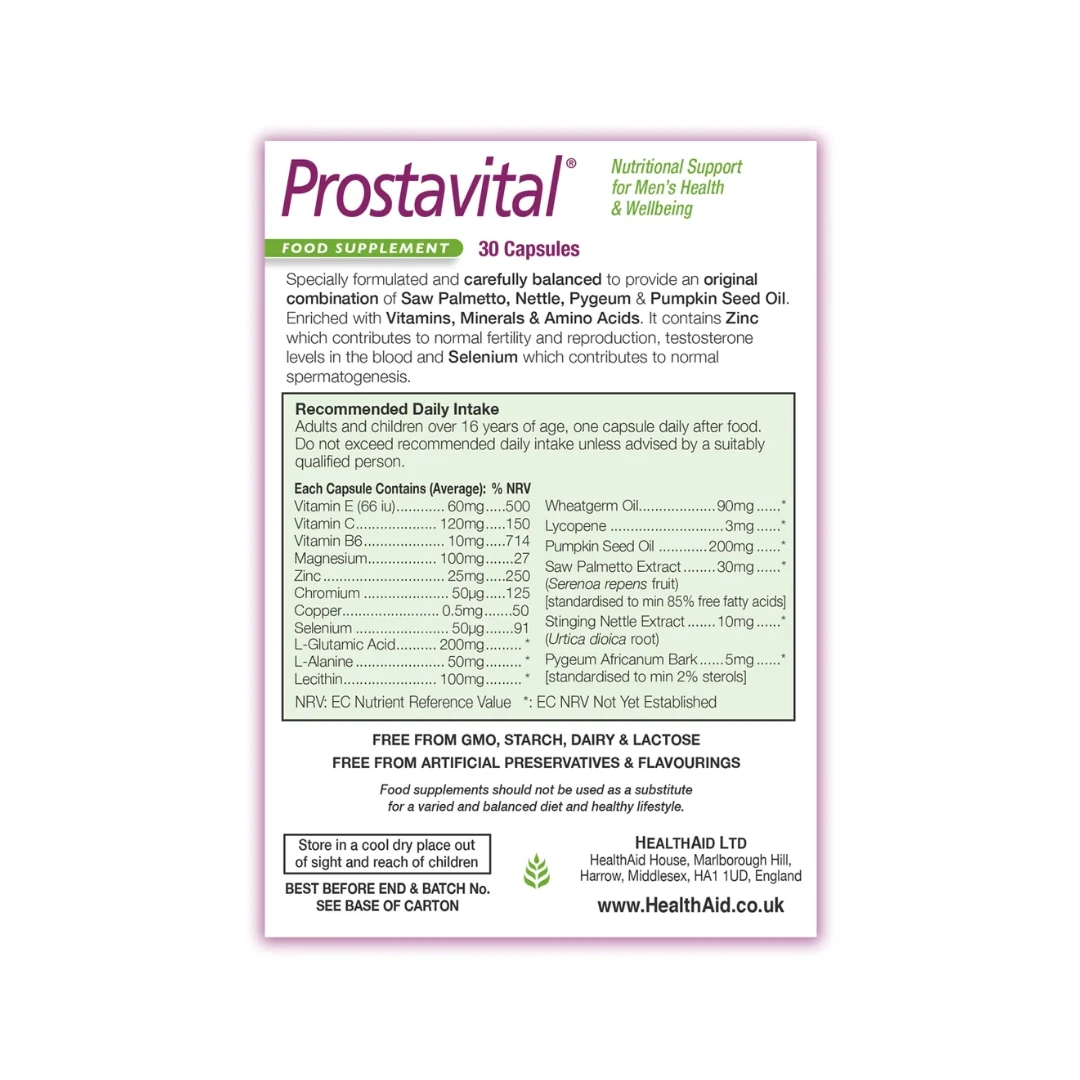 HealthAid Prostavital® 30 Kapsula za Prostatu