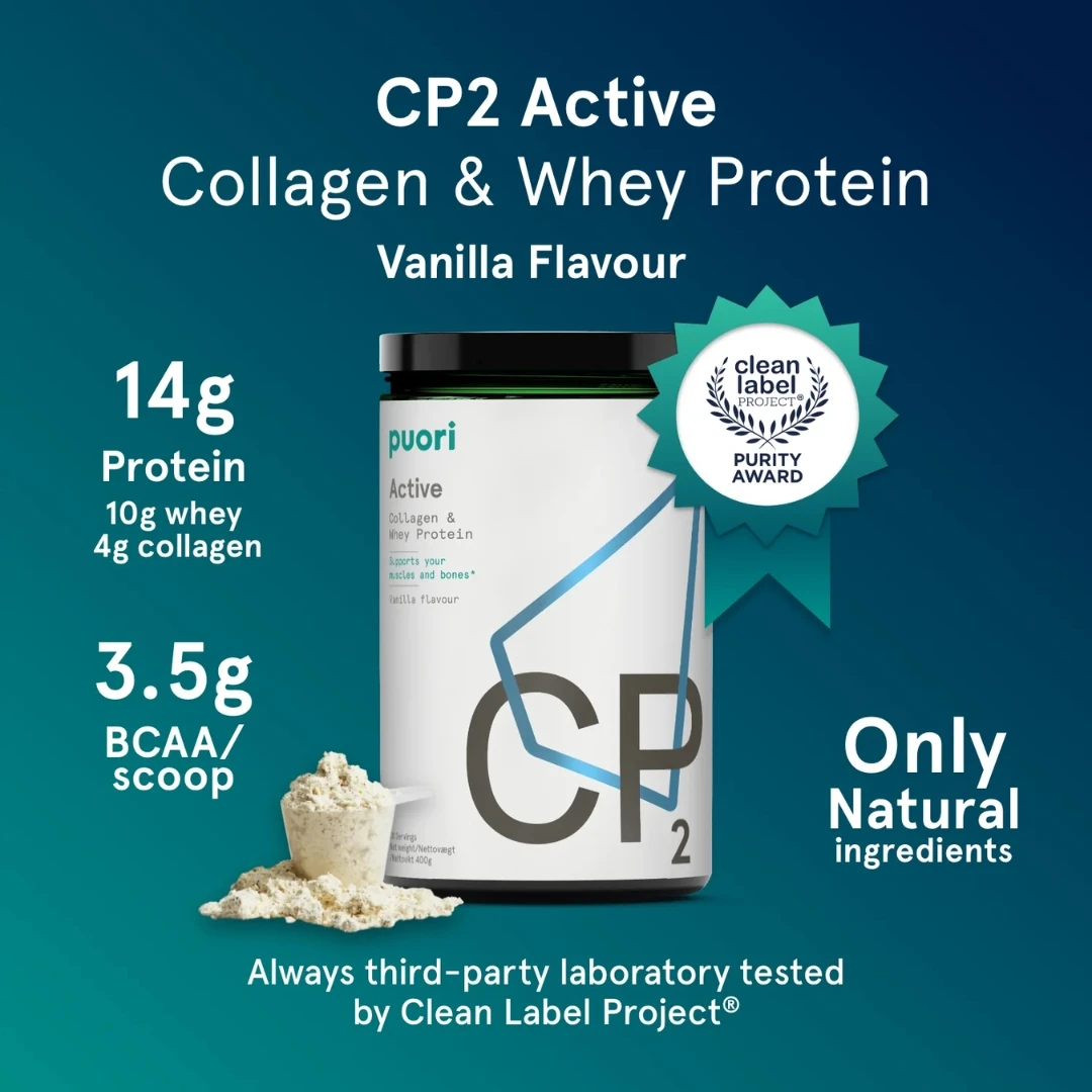 puori CP2 Active Collagen & Whey Protein sa Ukusom Vanile 400 g, eApoteka