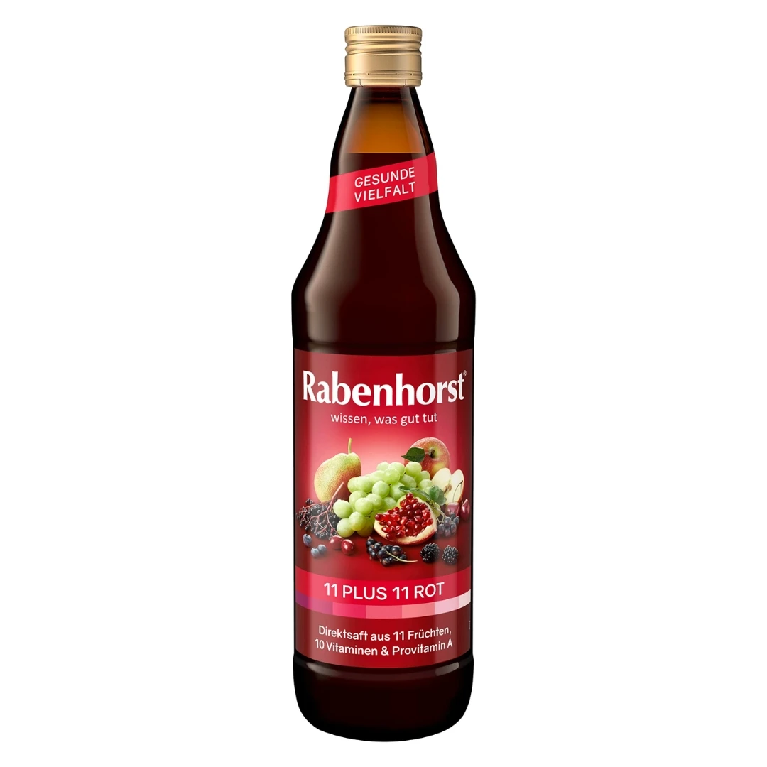 Rabenhorst® Crveni Multi-Voćni Sok od 11 Voća, 10 Vitamina i Provitamina A 750 mL