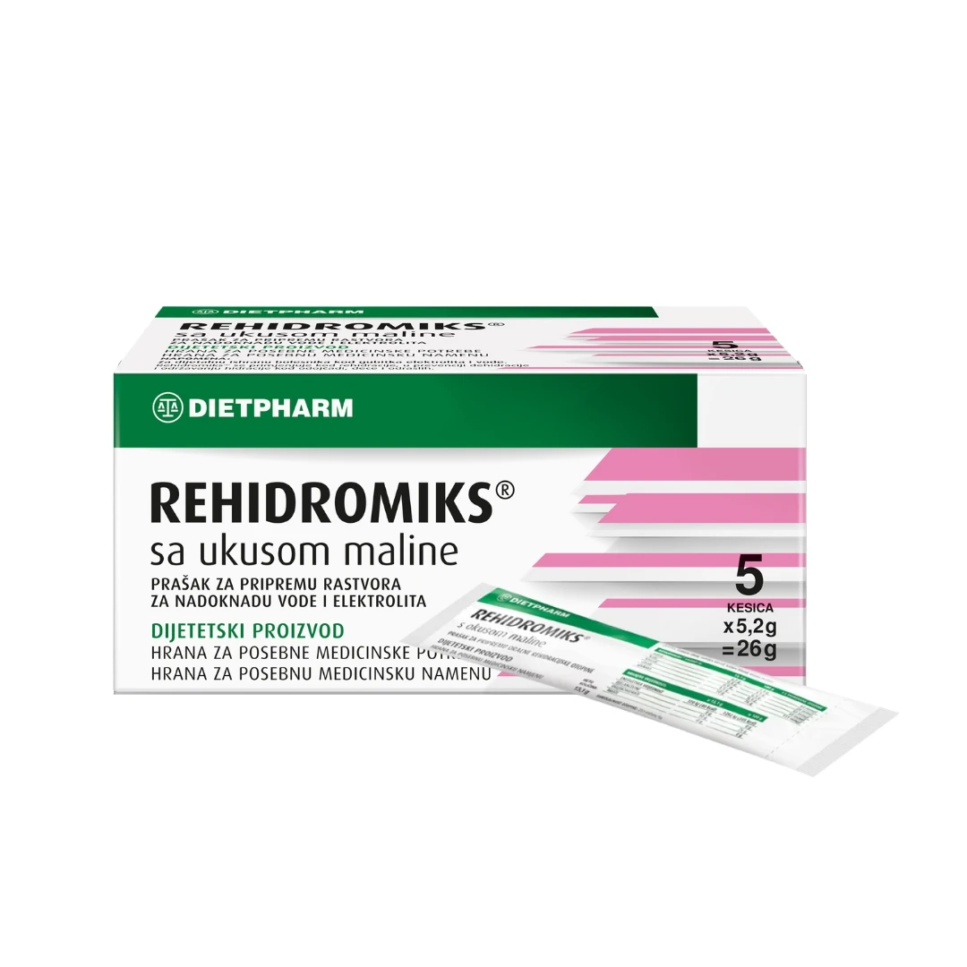 DIETPHARM REHIDROMIKS® Prašak za Rehidrataciju Organizma 5x5,2 g