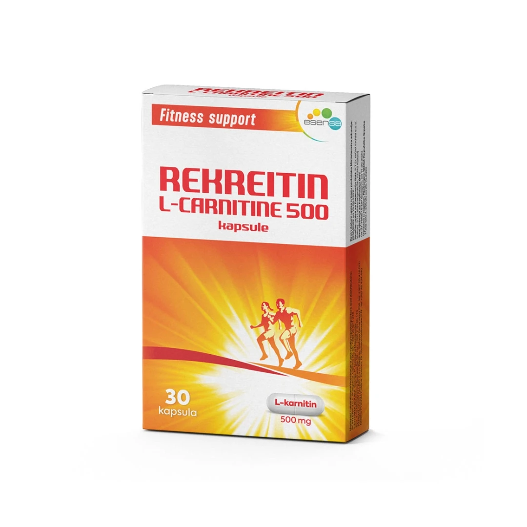 REKREITIN L-CARNITINE 500 mg 30 Kapsula sa L-karnitinom