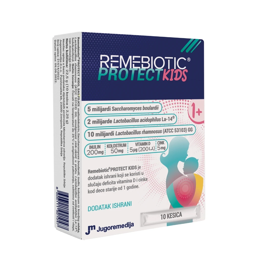 Jugoremedija REMEBIOTIC® PROTECT Kids 10 Kesica