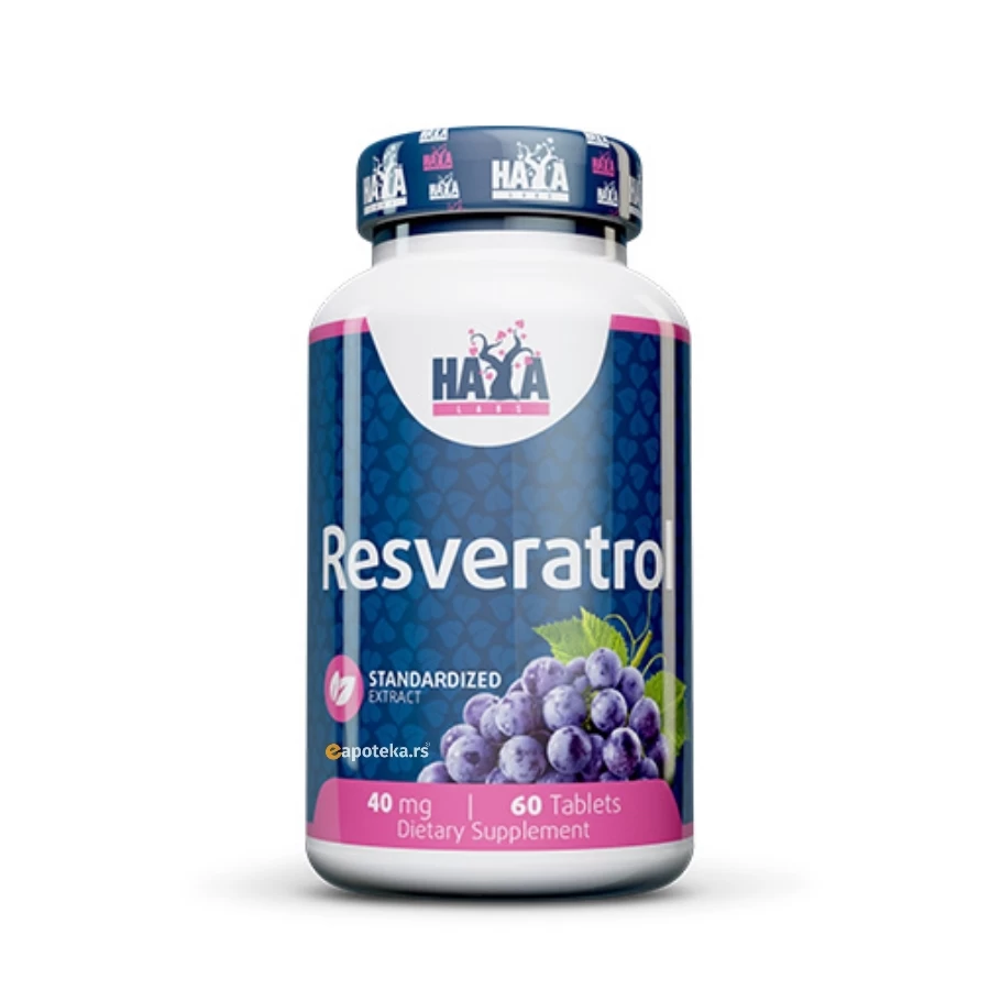 HAYA Resveratrol 40 mg 60 Tableta