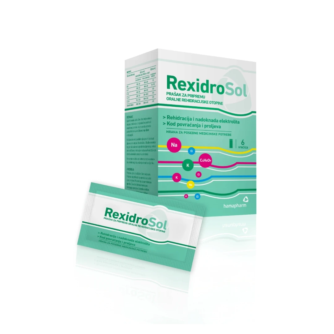 RexidroSol Prašak za Rehidrataciju Organizma 6 Kesica