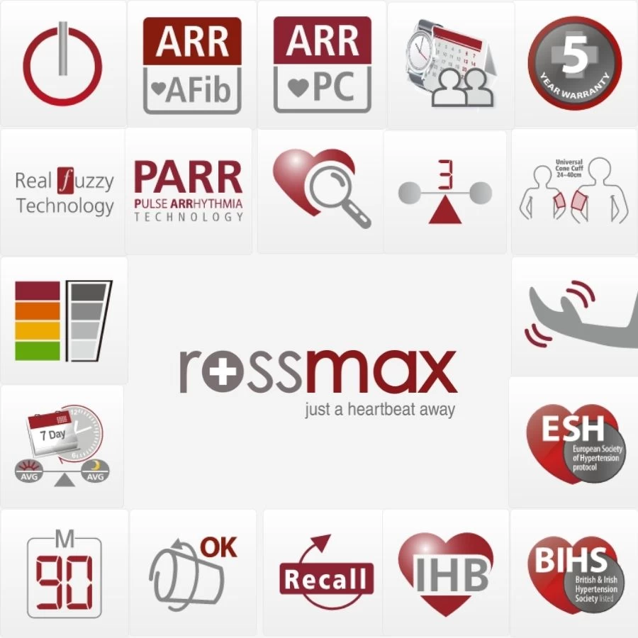 ROSSMAX X5 Merač Krvnog Pritiska i Pulsa