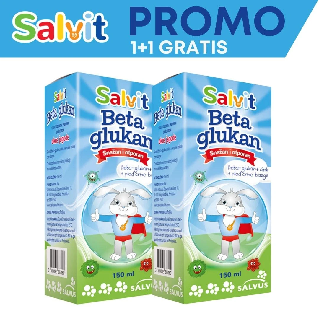 Salvit Beta Glukan Sirup PROMO 1+1 GRATIS 150 mL