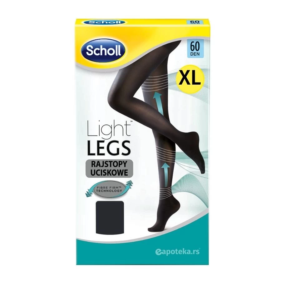 SCHOLL Light Legs Crne Kompresivne Čarape 60 Dena Veličina XL