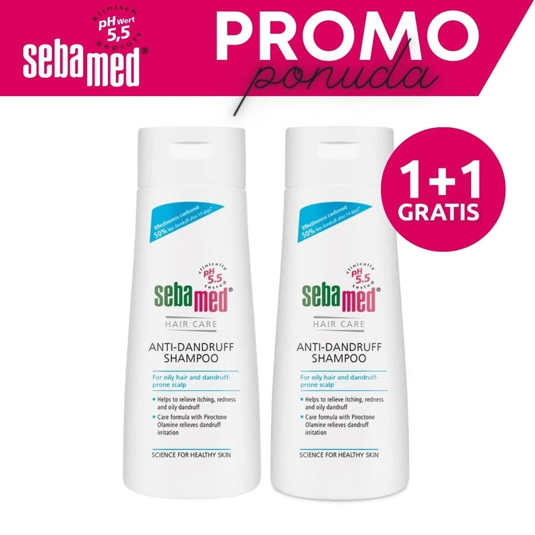 Sebamed® PROMO Šampon Protiv Peruti 200 mL 1+1 GRATIS