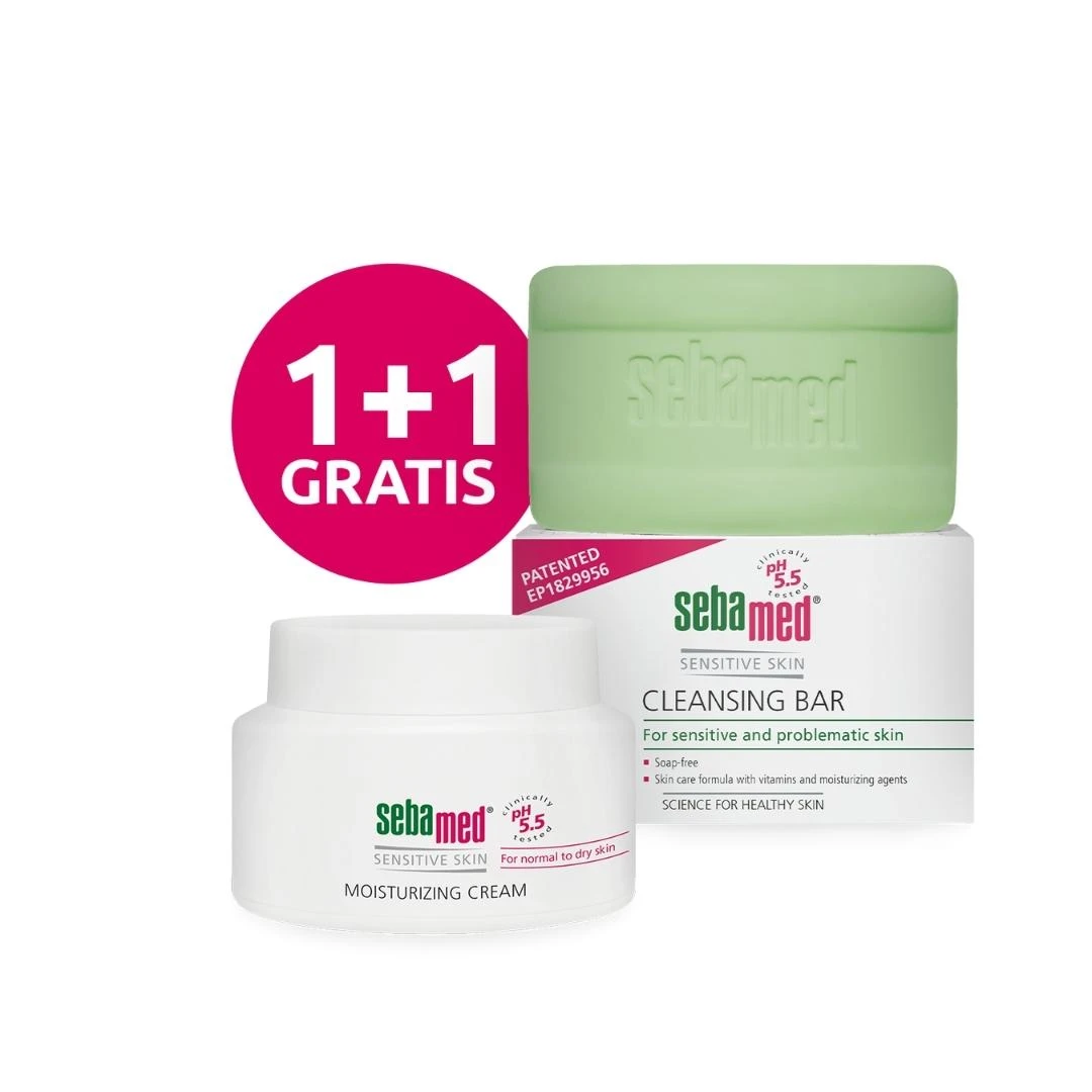 Sebamed® Sensitive Skin PROMO Hidratantna Krema 75 mL i Sapun 100 g