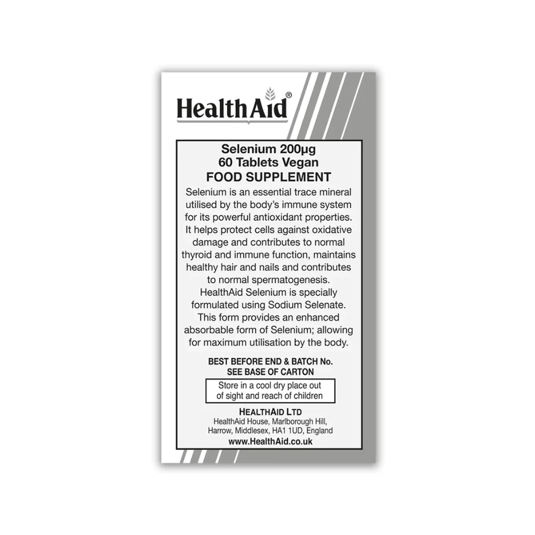 HealthAid Selenium 200 mcg 60 Tableta