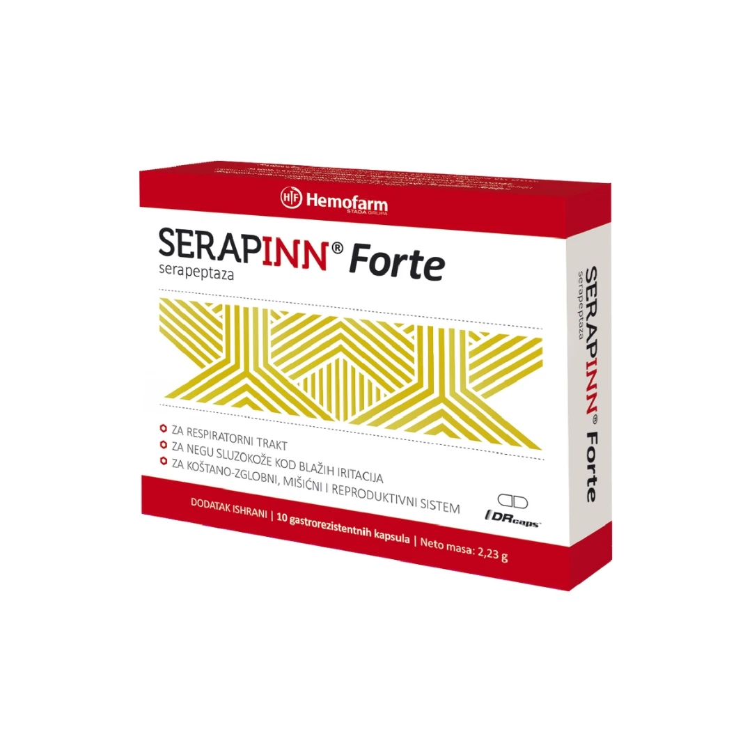 INNventa SERAPINN® Forte10 Gastrorezistentnih Kapsula Serapeptaza