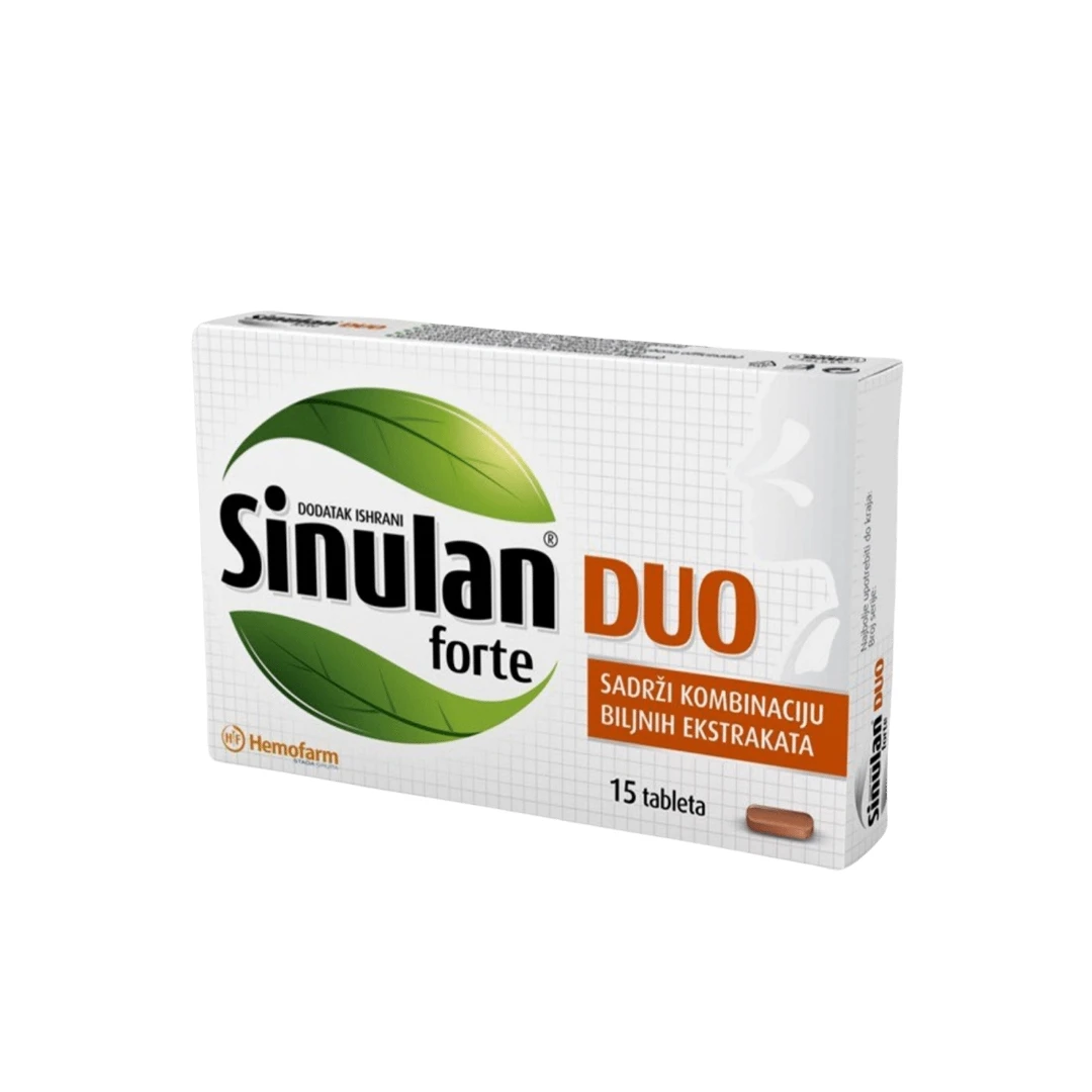 Sinulan® DUO Forte 15 Tableta; za Sinuse i Upalu Sinusa