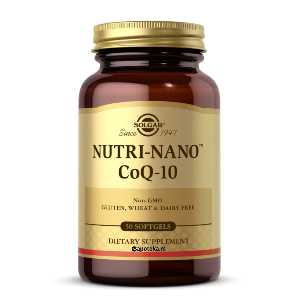 SOLGAR® Nutri-Nano CoQ-10 50 Kapsula sa Koenzimom Q10