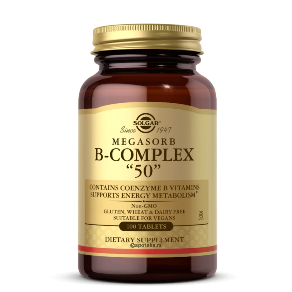 SOLGAR® Vitamin B Complex 50 100 Tableta
