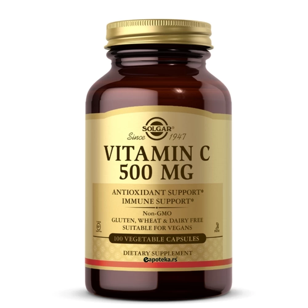 SOLGAR® Vitamin C 500 mg 100 Kapsula