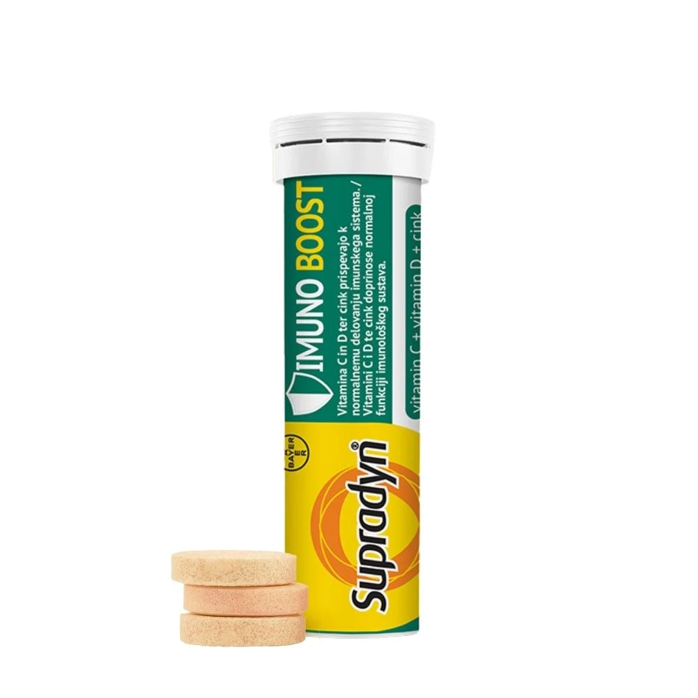 Supradyn® IMUNO BOOST 20 Šumećih Tableta sa Vitaminom C, Cinkom i Vitaminom D