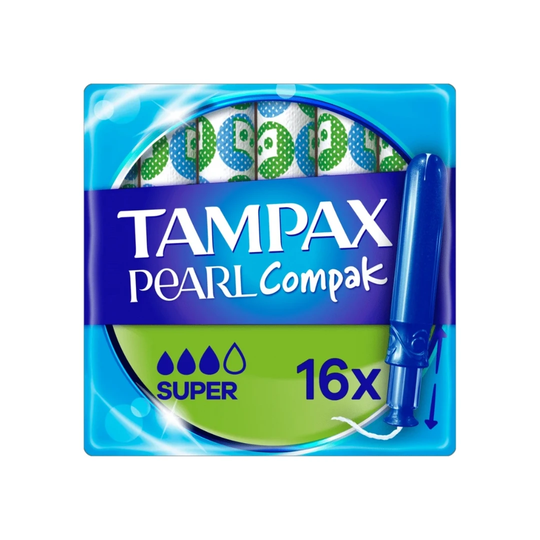 TAMPAX Pearl Compak SUPER 16 Tampona