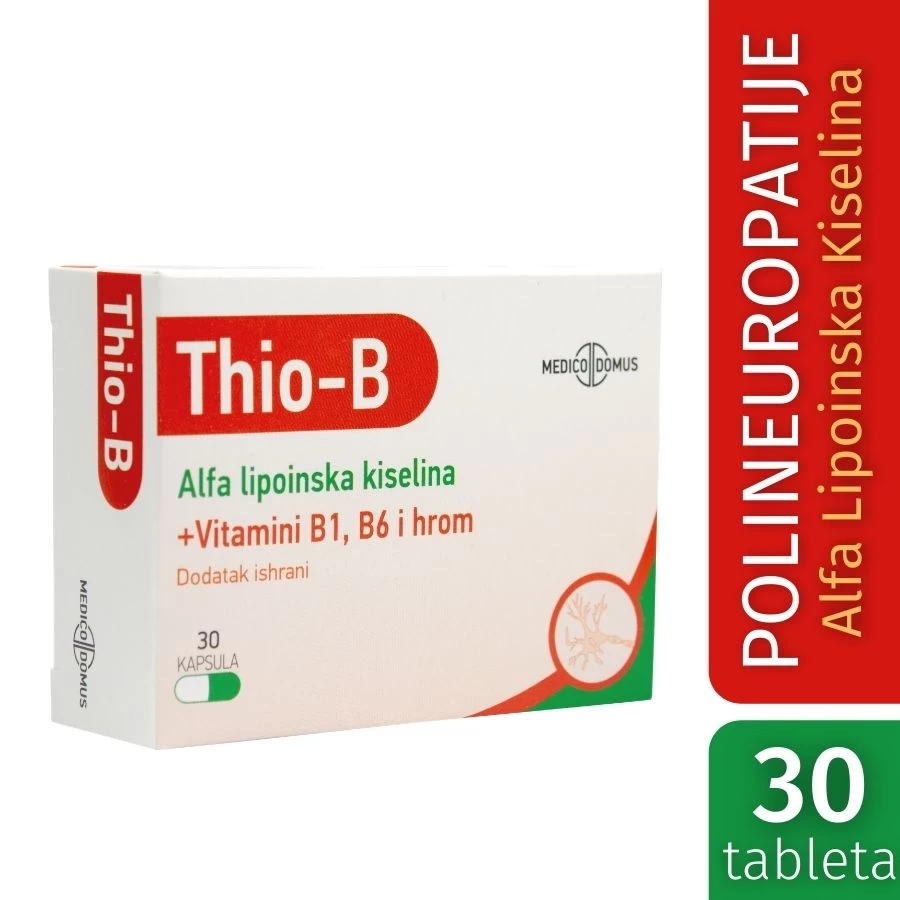 MedicoDomus Thio-B 30 Kapsula sa Alfalipoinskom Kiselinom