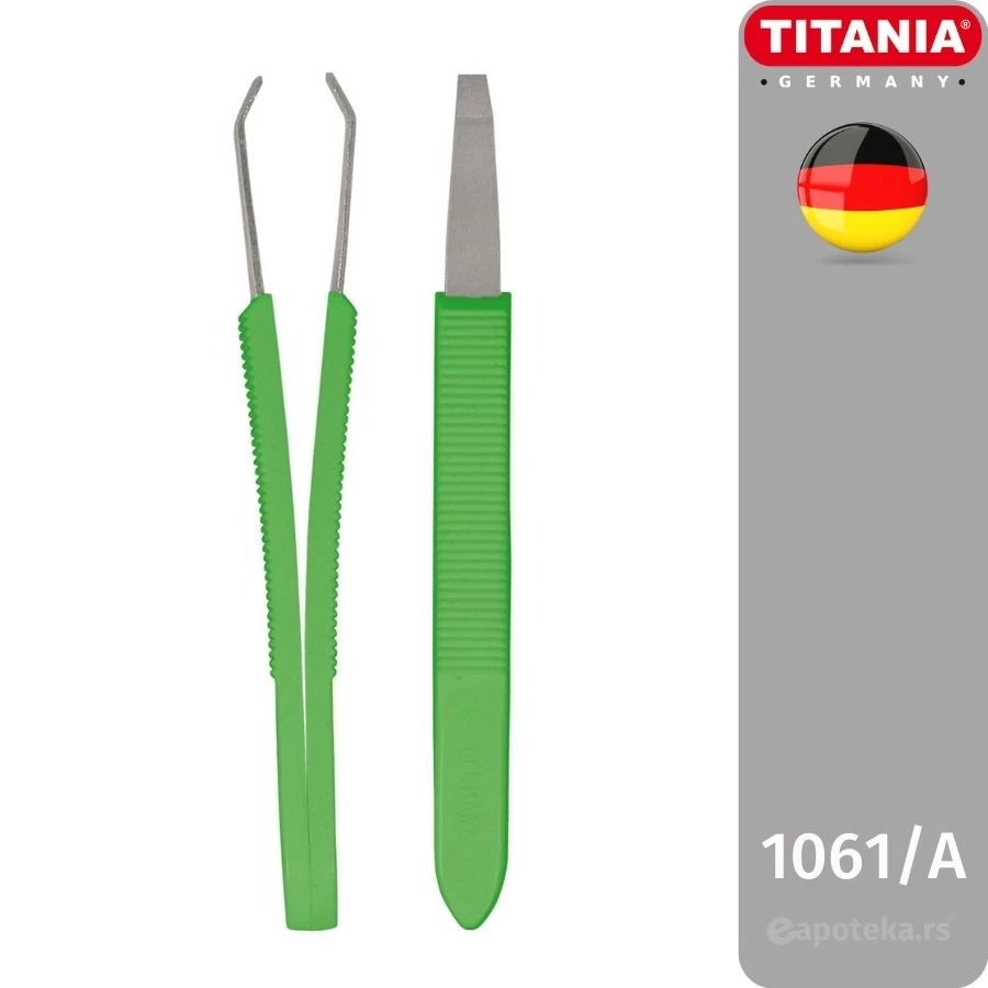 TITANIA® Pinceta Plastična Ravna 1061/A