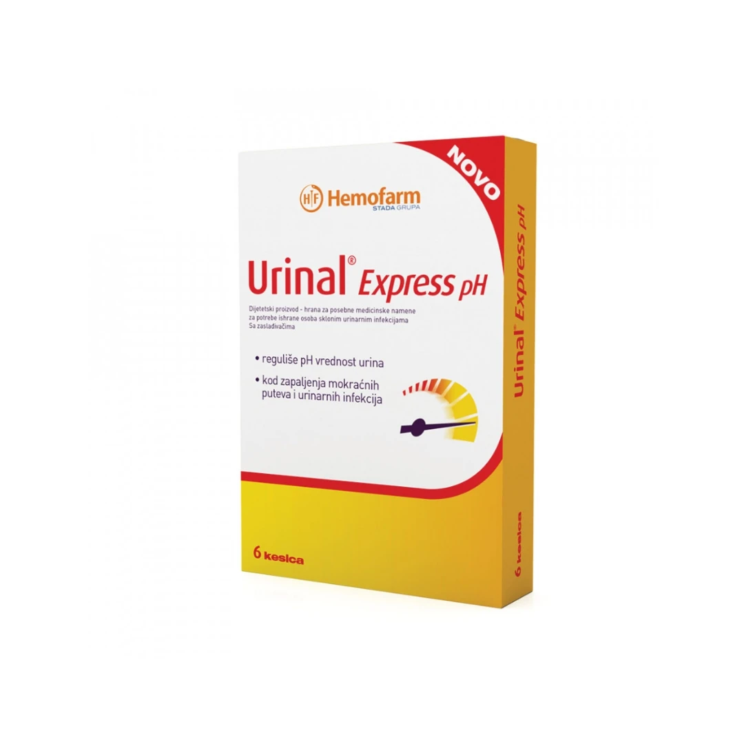 Urinal® Express pH 6 Kesica za Neutralizaciju Kiselog Urina