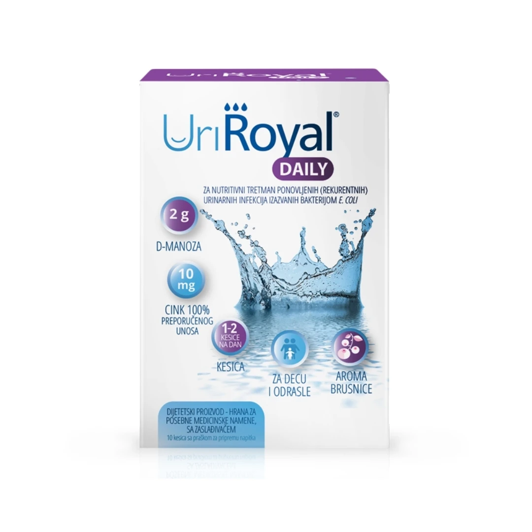 PharmaS UriRoyal® DAILY 10 Kesica; Protiv Urinarnih Infekcija i Ešerihije