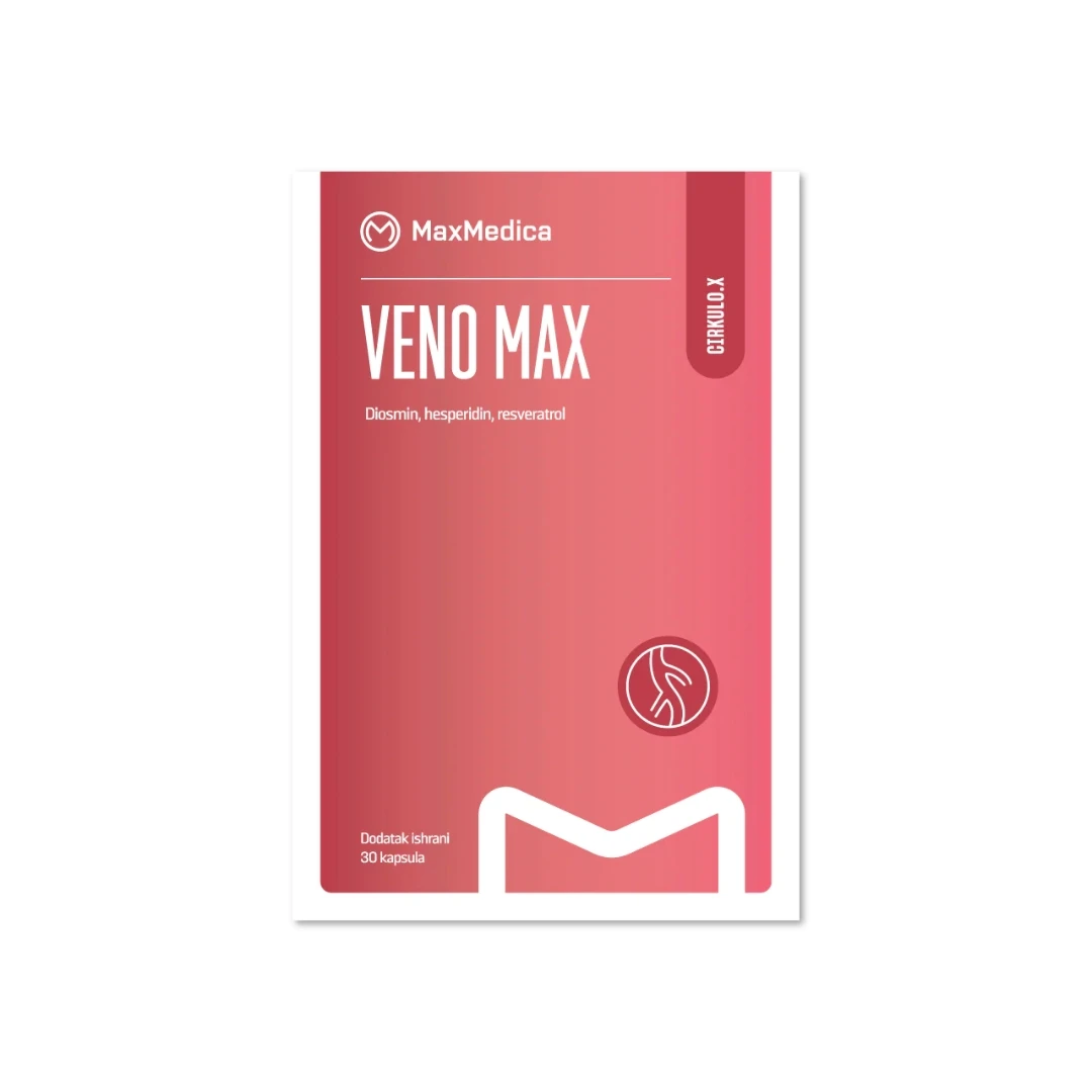 MaxMedica VENO MAX 30 Kapsula Diosmin Hisperidin Resveratrol