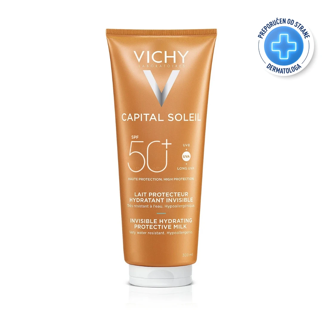 VICHY CAPITAL SOLEIL SPF50+ Hidratantno Mleko za Sunčanje za Lice i Telo Family Pack 300 mL