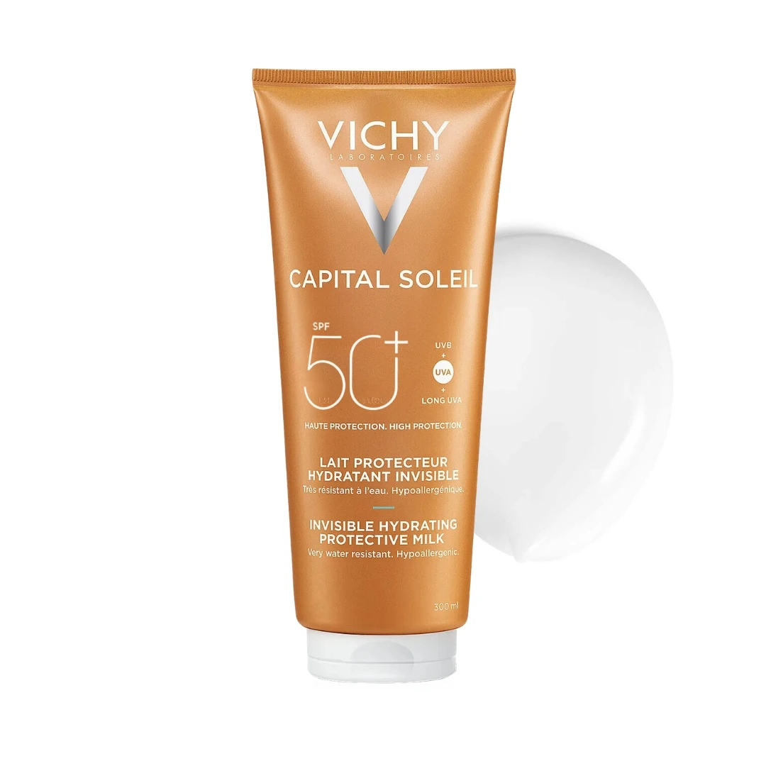 VICHY CAPITAL SOLEIL SPF50+ Hidratantno Mleko za Sunčanje za Lice i Telo Family Pack 300 mL