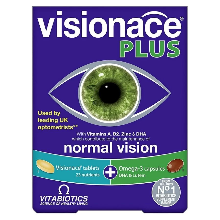 VITABIOTICS Visionace® Plus 28 Taleta + 28 Kapsula za Oči sa Luteinom