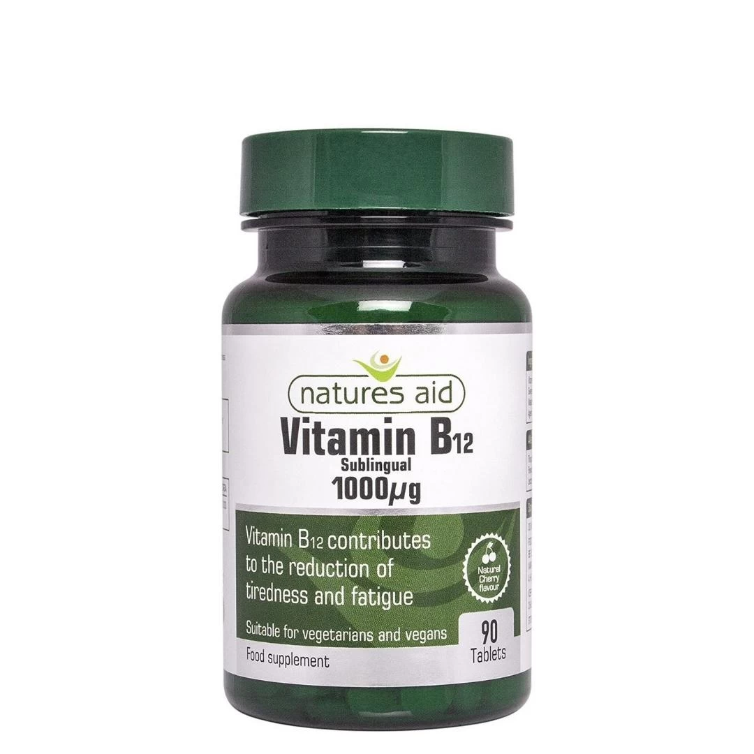 NATURES AID Vitamin B12 1000 mcg 90 Tableta