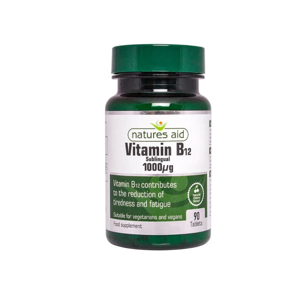 NATURES AID Vitamin B12 1000 mcg 90 tableta