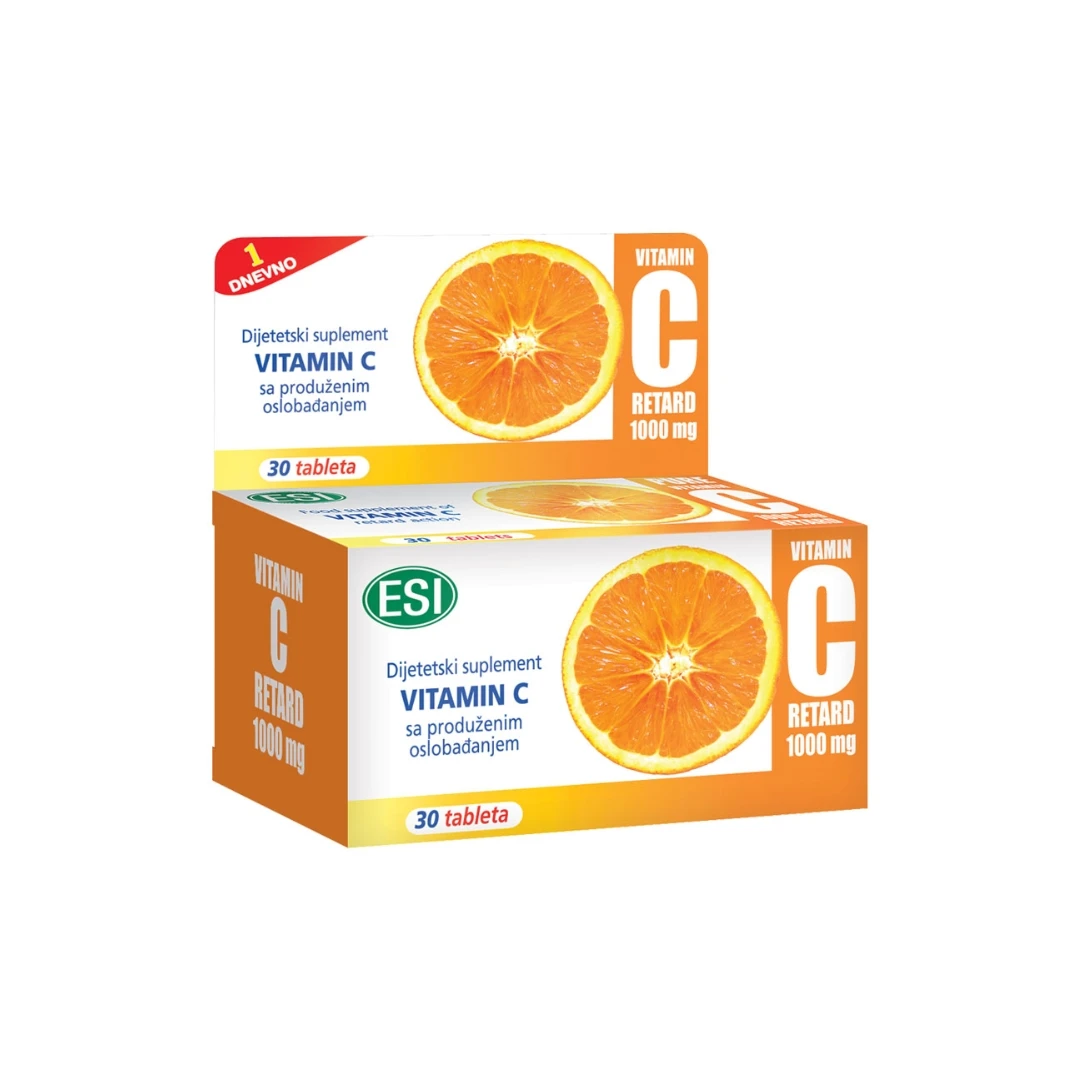 ESI Vitamin C RETARD 1000 mg 30 Tableta sa Produženim Oslobađanjem