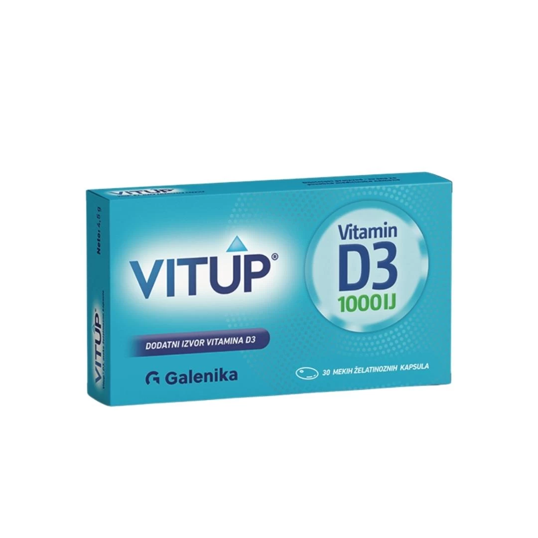Galenika VITUP® Vitamin D3 1000 IJ 30 Mekih Želatinoznih Kapsula