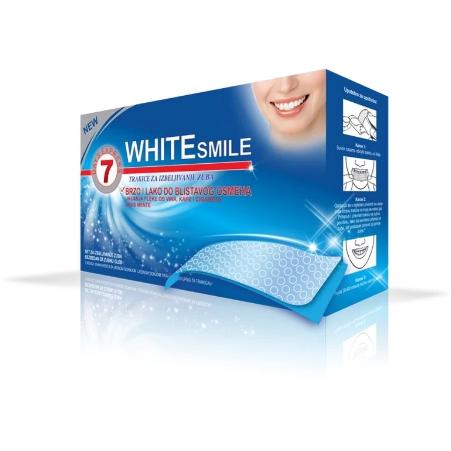 WHITE smile 7 Trakica za Beljenje Zuba