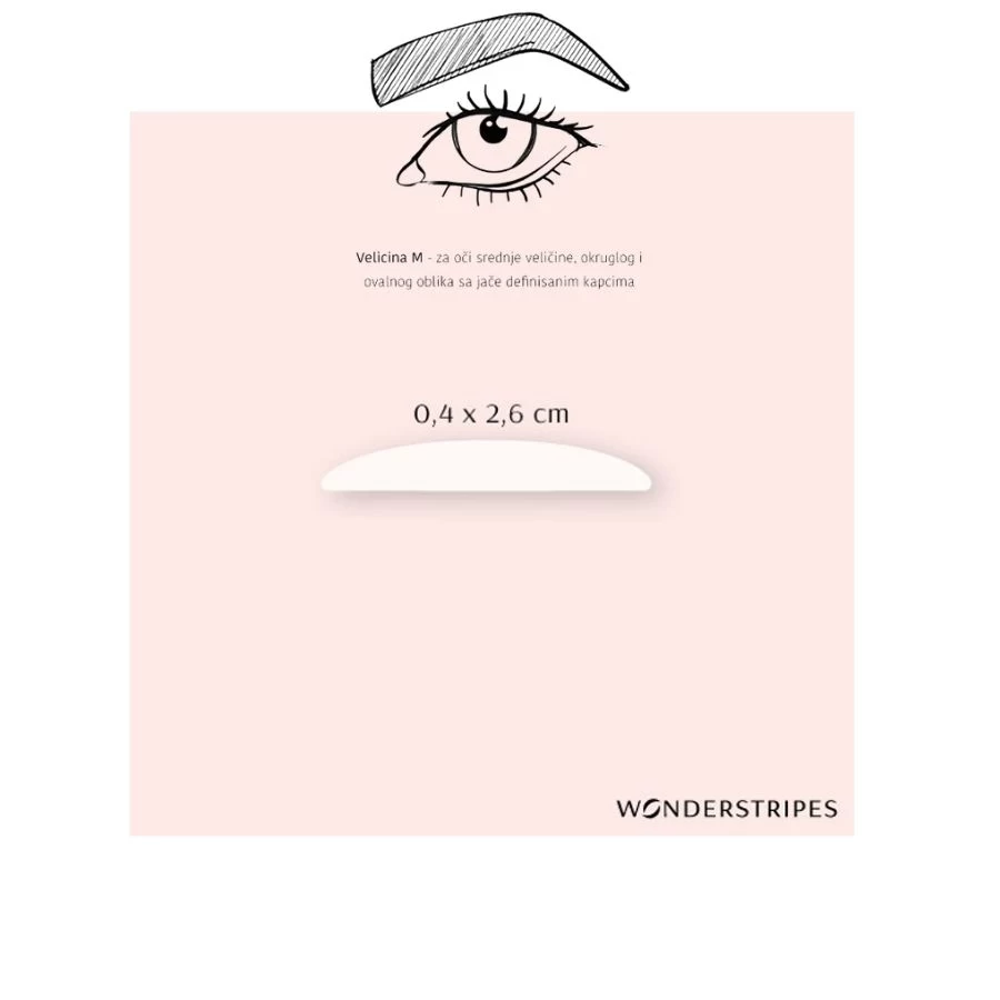 WONDERSTRIPES® Trake za Lifting Očnih Kapaka Veličina M