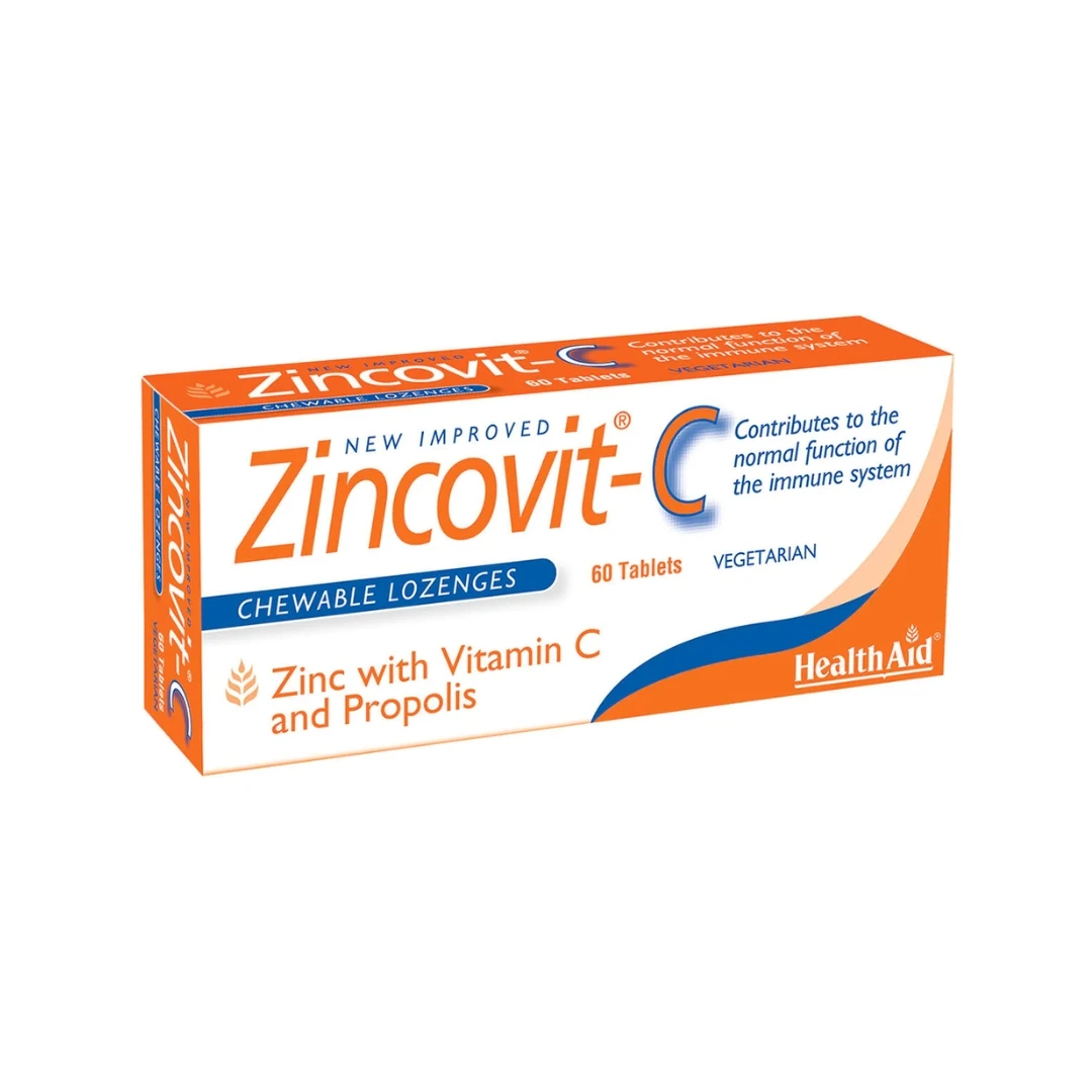 HealthAid Zincovit®-C Lozenge za Žvakanje 60 Tableta za Imunitet