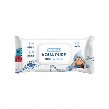 AQUA PURE Baby Vlažne Maramice 99% Voda 72 Komada