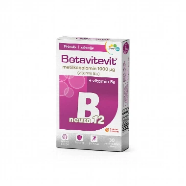 Betavitevit® B12 Neuro + Vitamin B6 30 Sublingvalnih Tableta