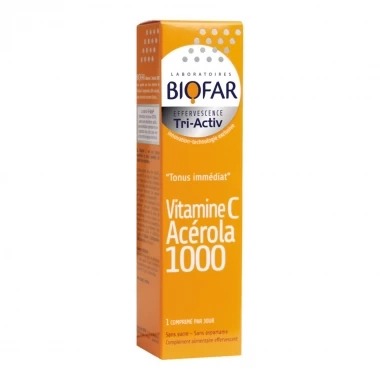 BIOFAR TriActiv Vitamin C ACEROLA 1000, 15 Eff