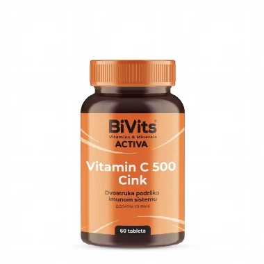 BiVits® Vitamin C 500 i Cink 60 Tableta