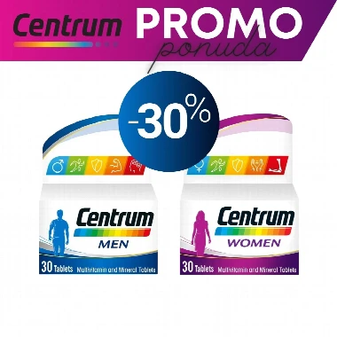 Centrum® PROMO MEN&WOMEN 30% POPUSTA (30+30 tableta)
