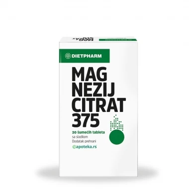 Magnezijum Citrat 375 20 Šumećih Tableta