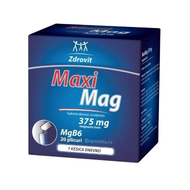 Maxi Mag 375 mg 20 Kesica